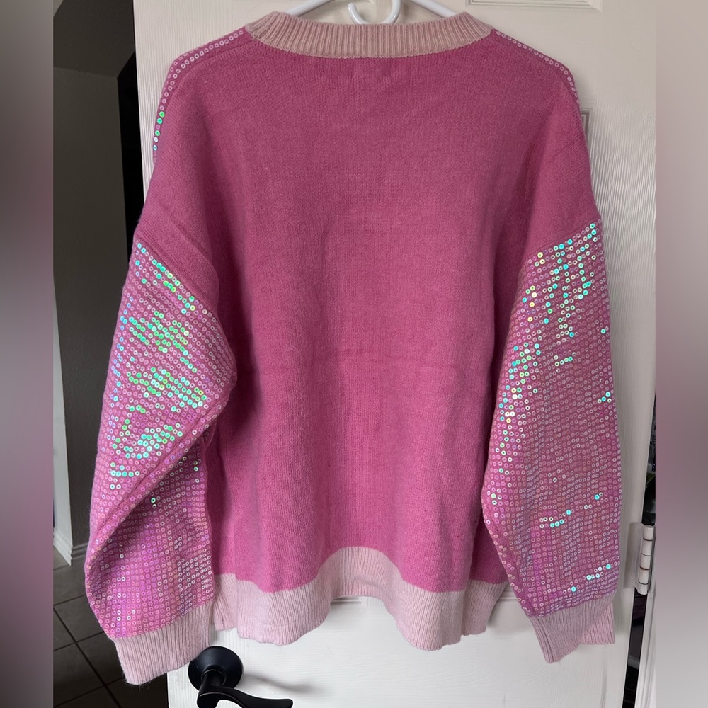 BIBI Santa Baby Sequin Sweater NEW XL - Picture 7 of 10